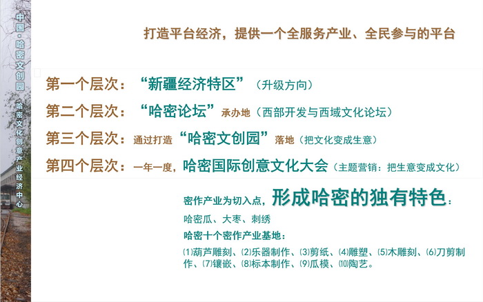 新疆哈密文创园规划设计 文化创意产业  戴欣明 动能智库 孟建民 哈密特色小镇战略定位 产业园定位策划 古镇古城策划定位