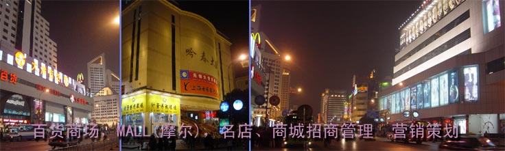 百货商场，MALL(摩尔)，名店、商城招商策划